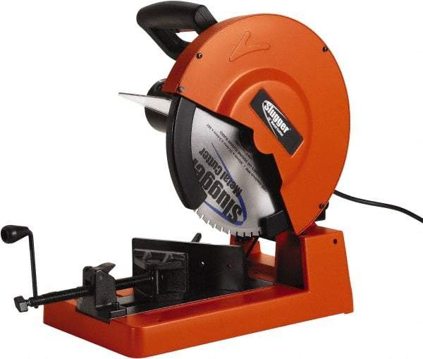 Fein - 14" Blade Diam, 1" Arbor Hole, Straight Chop & Cutoff Saw - 1,300 RPM, 120 Volts, 1 Phase - Caliber Tooling