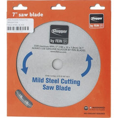 Fein - 7" Diam, 0.7874" Arbor Hole Diam, 36 Tooth Wet & Dry Cut Saw Blade - Carbide-Tipped, Standard Round Arbor - Caliber Tooling