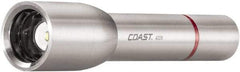 Coast Cutlery - White LED Bulb, 340 Lumens, Industrial/Tactical Flashlight - Silver Stainless Steel Body, 3 AA Batteries Included - Caliber Tooling