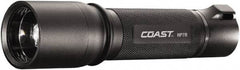 Coast Cutlery - White LED Bulb, 300 Lumens, Industrial/Tactical Flashlight - Black Aluminum Body, 3 AAA Batteries Included - Caliber Tooling