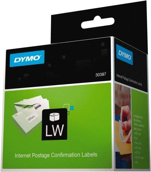 Dymo - 1-1/8" Wide x 3-1/2" Long, White Shipping Label - For DYMO LabelWriter Printers - Caliber Tooling