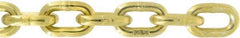 Value Collection - 1/4" Welded Transport Chain - 3,150 Lb Capacity, Grade 70, 150' Long, Yellow Chromate Zinc Finish - Caliber Tooling