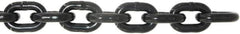 Value Collection - 9/32" Welded Alloy Chain - 3,500 Lb Capacity, Grade 80, 25' Long, Black Lacquer Finish - Caliber Tooling