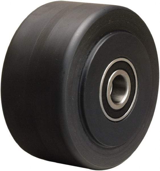 Hamilton - 4 Inch Diameter x 2 Inch Wide, Nylon Caster Wheel - 2,000 Lb. Capacity, 2-1/4 Inch Hub Length, 1/2 Inch Axle Diameter, Stainless Steel Precision Ball Bearing - Caliber Tooling