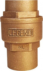 Legend Valve - 1-1/2" Lead Free Bronze Check Valve - Inline, C x C Sweat, 250 WOG - Caliber Tooling