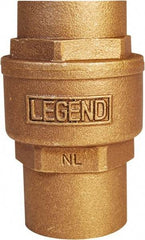 Legend Valve - 1" Lead Free Bronze Check Valve - Inline, C x C Sweat, 250 WOG - Caliber Tooling