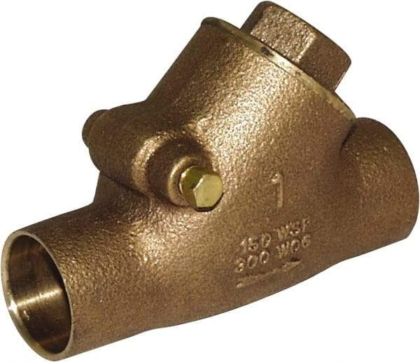 Legend Valve - 3/4" Lead Free Bronze Check Valve - Y-Pattern, C x C Sweat, 300 WOG - Caliber Tooling