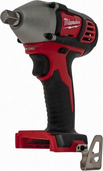 Milwaukee Tool - 1/2" Drive 18 Volt Pistol Grip Cordless Impact Wrench & Ratchet - 0 to 2,200 RPM, 0 to 3,350 BPM, 183 Ft/Lb Torque, Lithium-Ion Batteries Not Included - Caliber Tooling