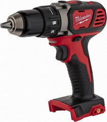 Milwaukee Tool - 18 Volt 1/2" Chuck Pistol Grip Handle Cordless Drill - 0-400 & 0-1800 RPM, Keyless Chuck, Reversible, Lithium-Ion Batteries Not Included - Caliber Tooling