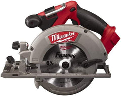 Milwaukee Tool - 18 Volt, 6-1/2" Blade, Cordless Circular Saw - 5,000 RPM, Lithium-Ion Batteries Not Included - Caliber Tooling