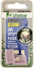 Value Collection - 3 Amp, Automotive Fuse - Violet, Littlefuse ATO003 - Caliber Tooling