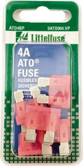 Value Collection - 4 Amp, 32 VAC/VDC, Automotive Fuse - 3/4" Long, Pink, Littlefuse ATO004 - Caliber Tooling