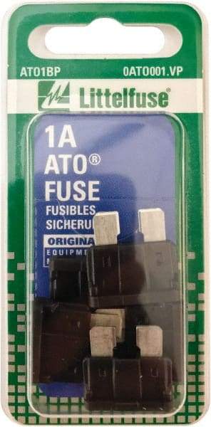 Value Collection - 1 Amp, 32 VAC/VDC, Automotive Fuse - 3/4" Long, Black, Littlefuse ATO001 - Caliber Tooling