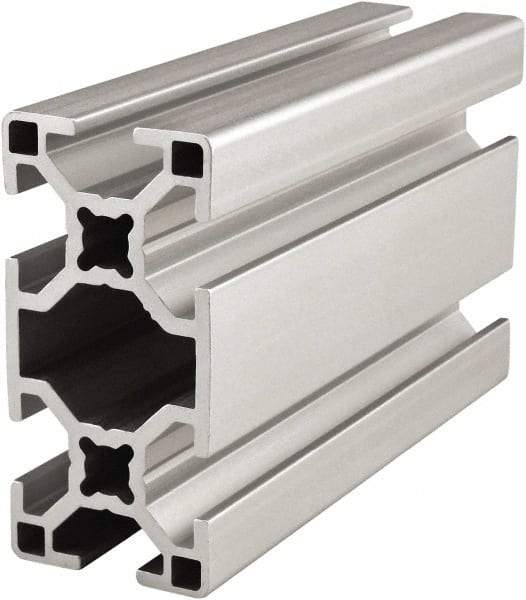 80/20 Inc. - 4 Meters Long x 30 mm Wide x 60 mm Deep, T-Slotted Aluminum Extrusion - Clear Anodized Finish - Caliber Tooling