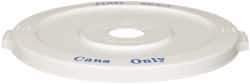 PRO-SOURCE - 32 Gal White Round Recycling Container - Polyethylene - Caliber Tooling