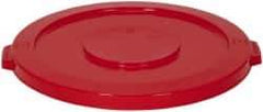 PRO-SOURCE - Round Lid for Use with 32 Gal Round Trash Cans - Red, Plastic, For Huskee Trash Cans - Caliber Tooling