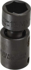 Proto - 3/8" Drive 18mm Standard Universal Impact Socket - 6 Points, 2-3/32" OAL - Caliber Tooling