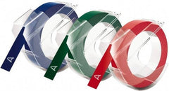 Dymo - Red, Green, Blue Embossing Tape - For DYMO Office Express & Office Mate Embossers - Caliber Tooling