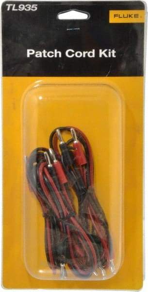 Fluke - Black/Red Electrical Test Equipment Patch Cord Set - Use with Test Equipment - Caliber Tooling