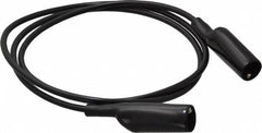 Pomona - Black Electrical Test Equipment Patch Cord - Use with Alligators Test Clips - Caliber Tooling