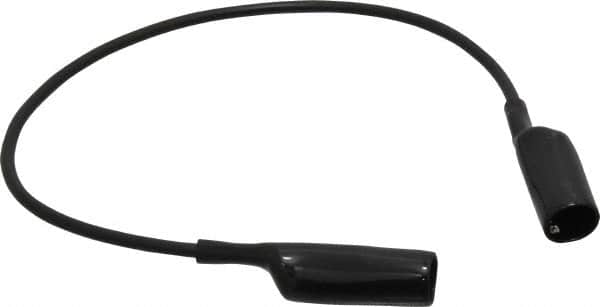 Pomona - Black Electrical Test Equipment Patch Cord - Use with Alligators Test Clips - Caliber Tooling