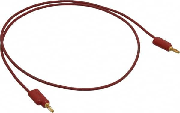 Pomona - Red Electrical Test Equipment Leads - Use with Banana Plugs - Caliber Tooling