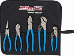 Channellock - 5 Piece Plier Set - Comes in Tool Roll - Caliber Tooling