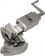 Wilton - 5" Jaw Width, 5" Jaw Opening Capacity, Angle Swivel Machine Vise - Manual Operation, 1 Station, 17-1/2" Long x 12" High x 1-3/4" Deep - Caliber Tooling