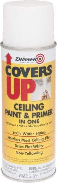 Zinsser - 13 oz Flat White Spray Primer & Finisher - 15 Sq Ft Coverage, Quick Drying - Caliber Tooling