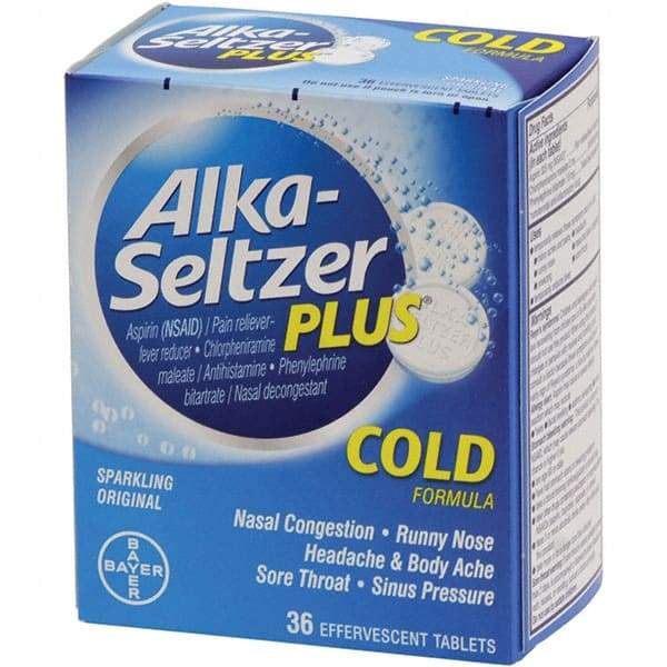 Medique - Original Flavor Alka Seltzer Tablets - Cold & Allergy Relief - Caliber Tooling