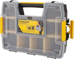 Stanley - 11-39/64" Wide x 2-15/64" High x 8-39/64" Deep, SortMaster Light - Plastic Frame, 10 Compartments - Caliber Tooling