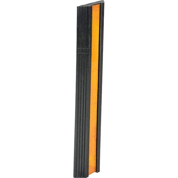 Vestil - 24" Long x 5-1/8" Wide x 1-3/8" High, Bumper Stop - Yellow & Black - Caliber Tooling