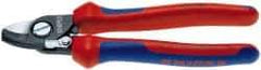 Knipex - 6-1/2" OAL, 1/0 AWG Capacity, Cable Cutter - Ergo Dual Component Handle - Caliber Tooling