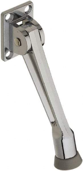 National Mfg. - 5" Projection Kickdown Door Stop - Screw Mount, Chrome Finish - Caliber Tooling