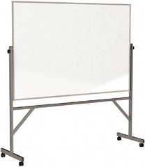 Ghent - 78" High x 77" Wide Reversible Dry Erase Board - Acrylate, 20" Deep, Includes Eraser & 4 Markers - Caliber Tooling