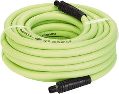 Legacy - 1/2" ID x 0.74" OD 50' Long Multipurpose Air Hose - MNPT x MNPT Ends, 300 Working psi, 140°, 3/8" Fitting, Green - Caliber Tooling