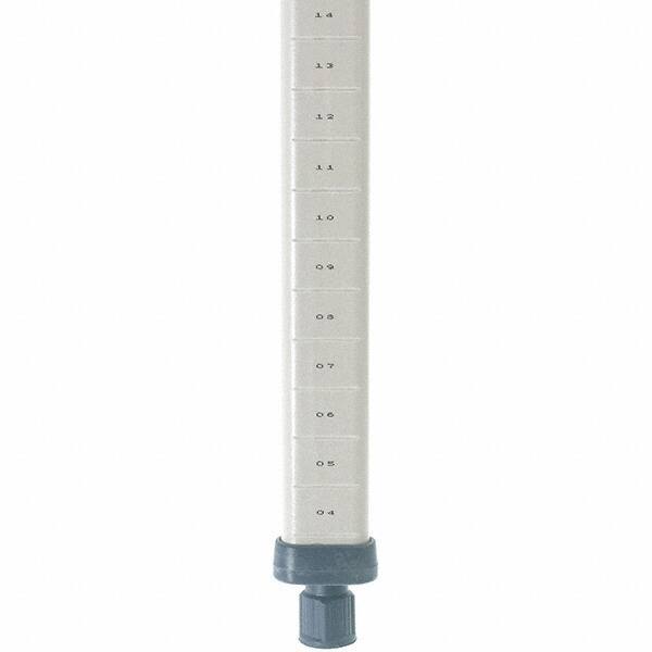 Metro - 63" High, Open Shelving Post - Polymer, Use with Metro Max I Shelving - Caliber Tooling