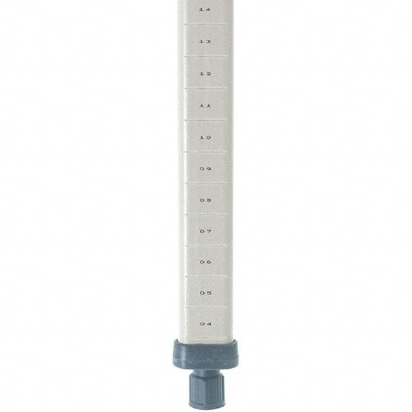 Metro - 74" High, Open Shelving Post - Polymer, Use with Metro Max I Shelving - Caliber Tooling