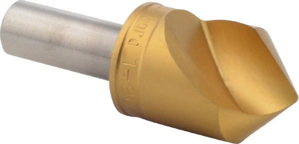 M.A. Ford - 1" Head Diam, 1/2" Shank Diam, 1 Flute 90° High Speed Steel Countersink - Caliber Tooling