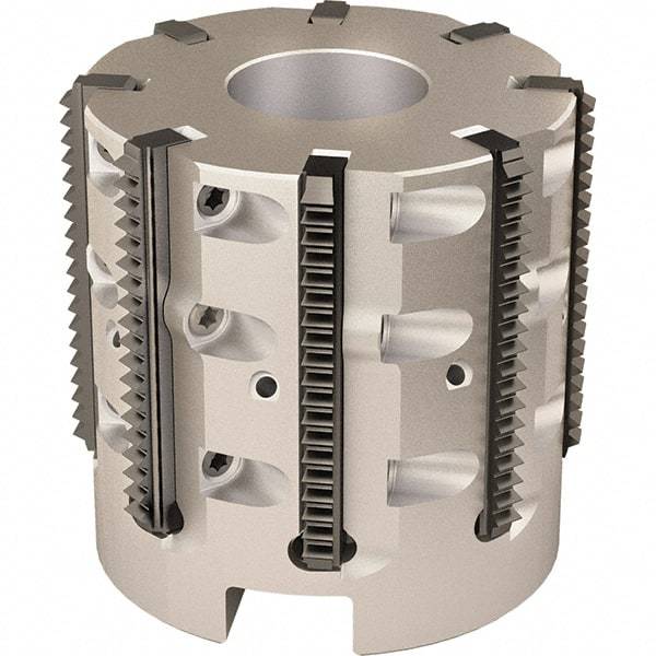 Vargus - 1.929" Cut Diam, 7.874" Max Depth of Cut, 3/4" Arbor Hole Diam, Internal/External Indexable Thread Mill - Insert Style 40L, 7 Inserts, Toolholder Style RTMC-D, 1.97" OAL - Caliber Tooling