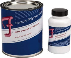 Forsch Polymer Corp - 1 Lb Kit Tan Polyurethane Castable Rubber - 100°F Max Operating Temp, 30 min Tack Free Dry Time, 24 hr Full Cure Time, Series URS 5180 - Caliber Tooling