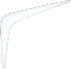 National Mfg. - 100 Lb Capacity, White Shelf Brackets - 6" Long x 8" High x 1.667" Wide - Caliber Tooling