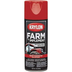 Krylon - Red (Massey Ferguson), 12 oz Net Fill, Gloss, Farm & Equipment Spray Paint - 12 oz Container, Use on Equipment - Caliber Tooling