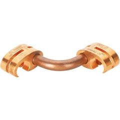 Panduit - 2 & 6 to 1/0 AWG Compatible Grounding Clamp - Copper Alloy, 1" OAL - Caliber Tooling