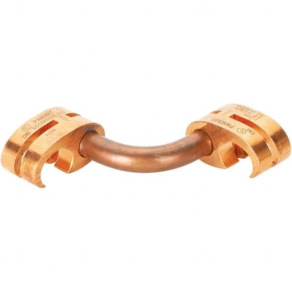 Panduit - 6 to 1/0 AWG Compatible Grounding Clamp - Copper Alloy, 0.9409" OAL, IEEE STD 837-2002, UL 467 Listed, CSA 22.2 Certified - Caliber Tooling