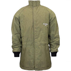 National Safety Apparel - Size L Olive Green Arc Flash & Flame Resistant/Retardant Coat - Exact Industrial Supply