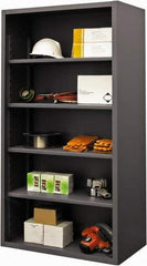 Durham - 4 Shelves, 7,600 Lb Capacity, Closed Shelving System - 36" Wide x 24" Deep x 72" High, Gray - Caliber Tooling