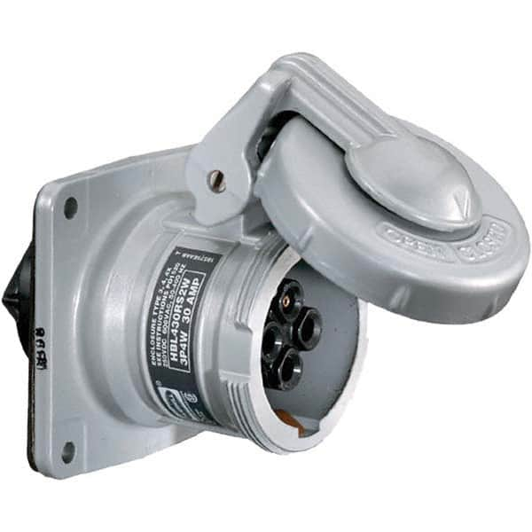 Hubbell Wiring Device-Kellems - Pin & Sleeve Receptacles Receptacle/Part Type: Receptacle Pin Configuration: 4 - Caliber Tooling