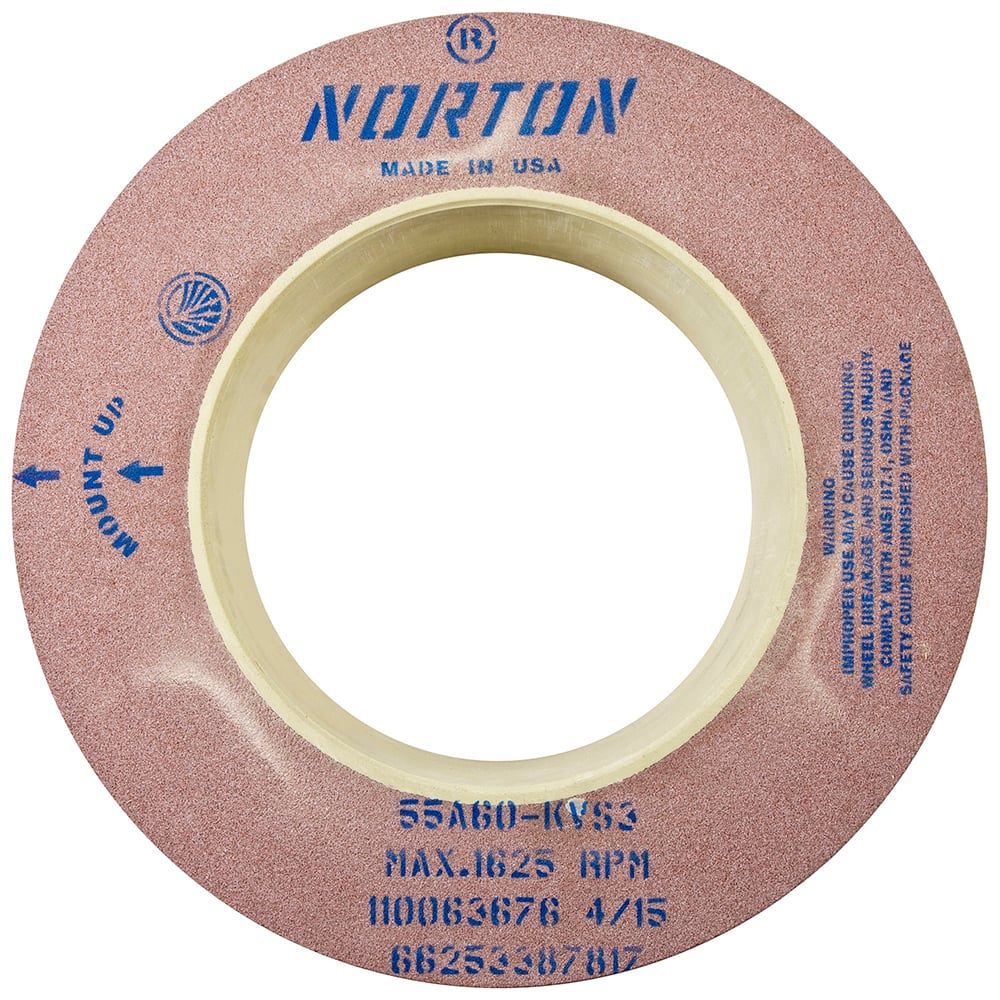 Norton - Centerless & Cylindrical Grinding Wheels Wheel Diameter (Inch): 20 Wheel Width (Inch): 8 - Caliber Tooling