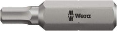 Wera - 5mm Hex Bit - 5/16" Hex Drive, 2-3/4" OAL - Caliber Tooling